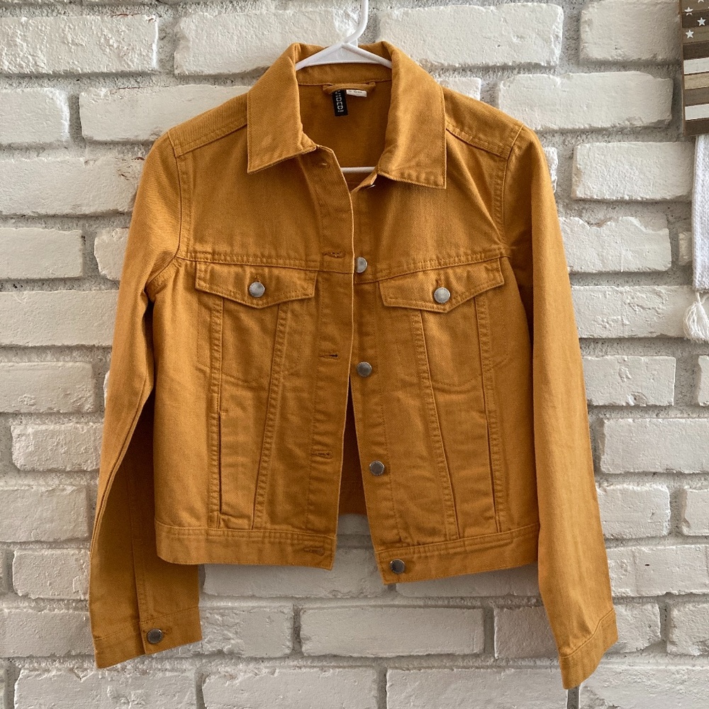 Yellow jean jacket